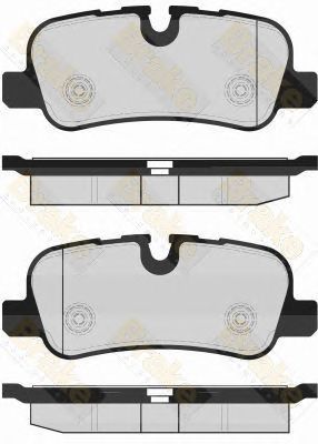 BRAKE ENGINEERING pa1673 -  Комплект тормозных колодок, дисковый тормоз